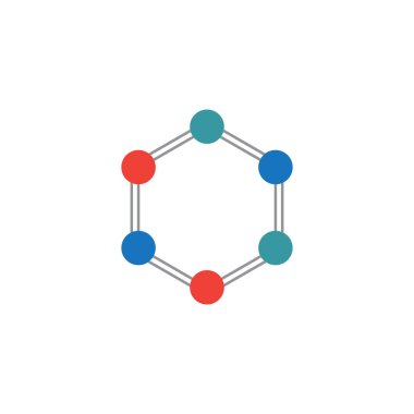 Molekül sembolü logo şablonu vektör illüstrasyon tasarımı 