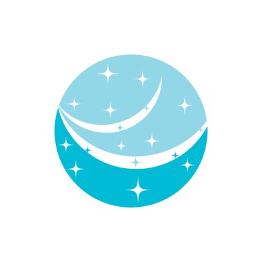 Temiz servis logo vektör şablonu temizleniyor