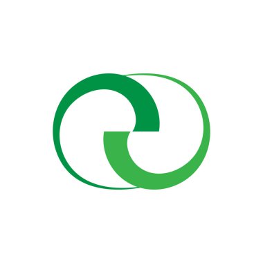 Daire vektör düz dizayn şablonu logosu