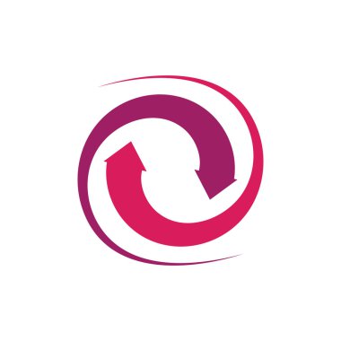 Daire vektör düz dizayn şablonu logosu