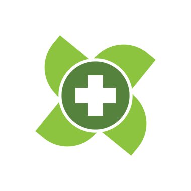 Tıbbi Haç illüstrasyon Logo şablon vektör tasarımı