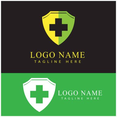 Tıbbi Haç illüstrasyon Logo şablon vektör tasarımı