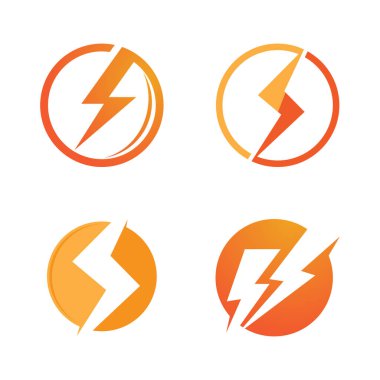 Işık evi Logo şablonu simge vektör çizim 