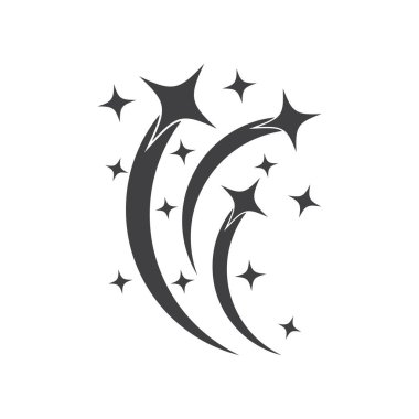 Yıldız simgesi şablon vektör illüstrasyon tasarımı