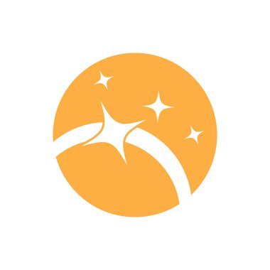 Yıldız simgesi şablon vektör illüstrasyon tasarımı