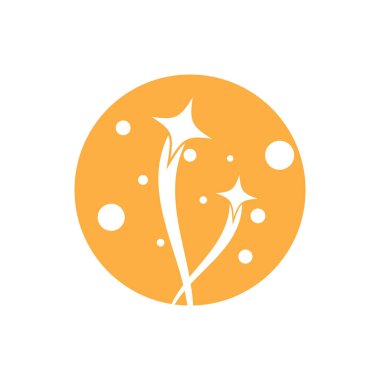 Yıldız simgesi şablon vektör illüstrasyon tasarımı