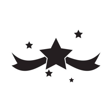 Yıldız simgesi şablon vektör illüstrasyon tasarımı