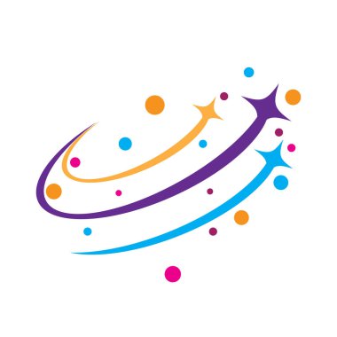 Yıldız simgesi şablon vektör illüstrasyon tasarımı