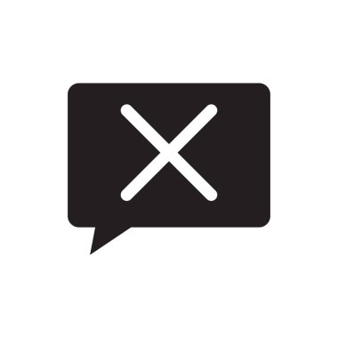 Konuşma balonu Logo şablonu vektör çizimi