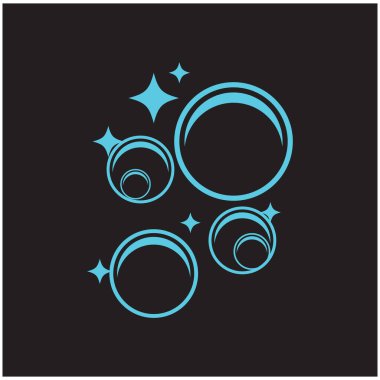 Doğal gerçekçilik kabarcık illüstrasyon vektör tasarımı