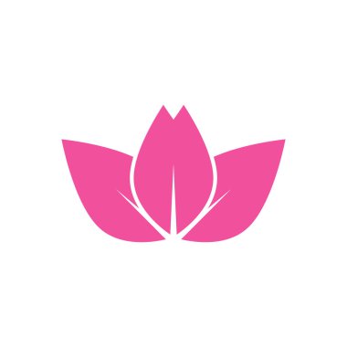 Güzellik Vektörü Nilüfer çiçekleri logo şablonu tasarımı simgesi