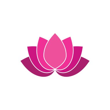 Güzellik Vektörü Nilüfer çiçekleri logo şablonu tasarımı simgesi