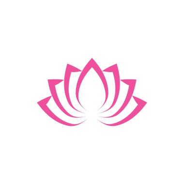 Güzellik Vektörü Nilüfer çiçekleri logo şablonu tasarımı simgesi