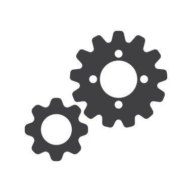 Gear Logo Şablonu vektör çizimi tasarımı