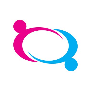 Evlat Edinme ve Toplum Bakımı Logo şablonu vektör simgesi