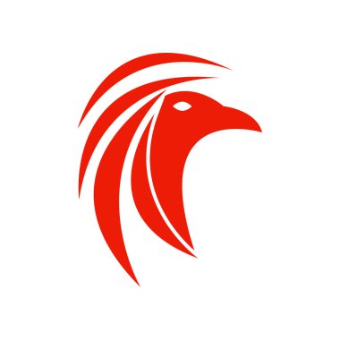 Tüy ilüstrasyon logo vektör şablonu tasarımı