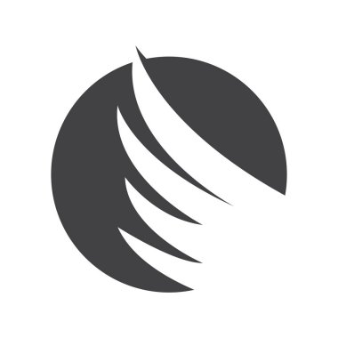 Tüy ilüstrasyon logo vektör şablonu tasarımı