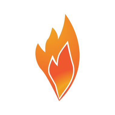 Ateş alevi logosu vektörü, yağ, gaz ve enerji logosu kavramı