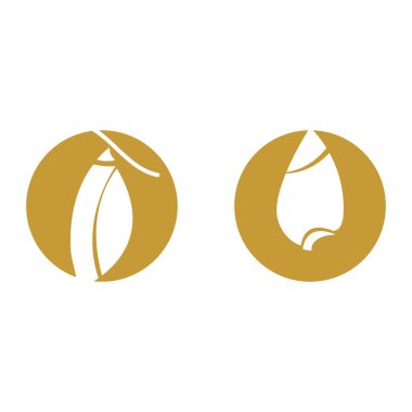 Koza illüstrasyon logo vektör tasarımı