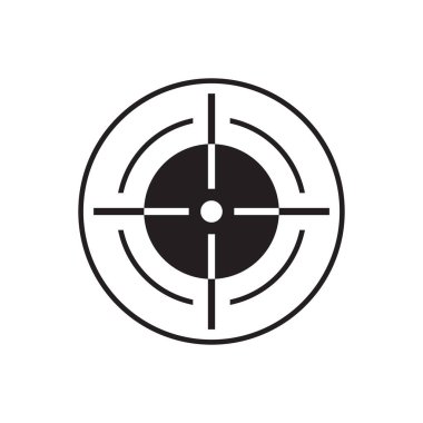 Keskin nişancı görme sembolü Crosshair hedef logo vektörü