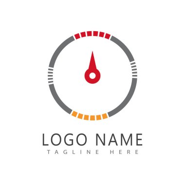 Pusula Logo Şablonu vektör resimleme tasarımı