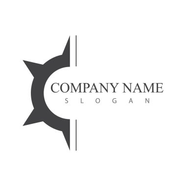 Pusula Logo Şablonu vektör resimleme tasarımı