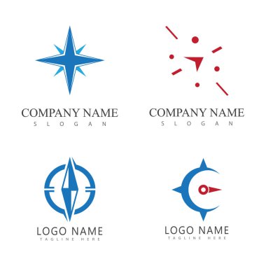 Pusula Logo Şablonu vektör resimleme tasarımı