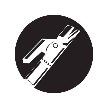 Kaynak Aracı Vektör Simgesi Tasarım İllüstrasyonu