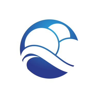 Bulut illüstrasyon logo vektörü düz tasarım