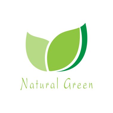 Yaprak Simgesi Vektör İllüstrasyon Tasarım Logosu şablonu