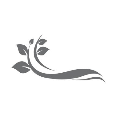 Yaprak Simgesi Vektör İllüstrasyon Tasarım Logosu şablonu