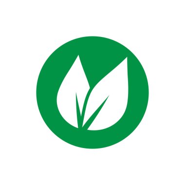 Yaprak Simgesi Vektör İllüstrasyon Tasarım Logosu şablonu