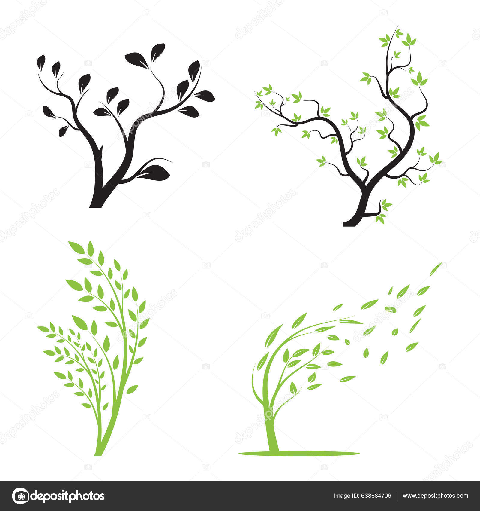 Κλαδί Δέντρο Διάνυσμα Απεικόνιση Καλοκαίρι Clip Art Φθινόπωρο Κλιπ Φύση  Διανυσματικό Αρχείο από ©Heartlive638684706