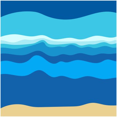 Soyut Su Dalgası Vektör Çizim Arkaplanı