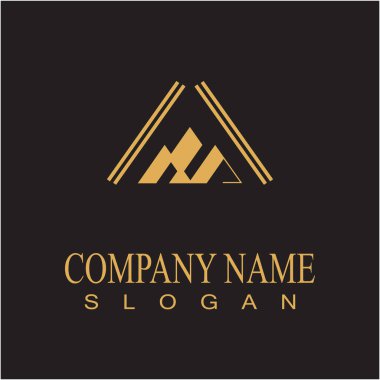 Dağ simgesi Logo Şablonu Vektör illüstrasyon Tasarımı