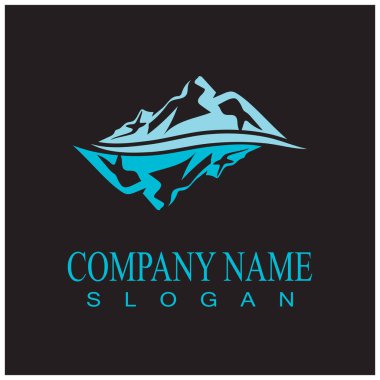 Ice berg Logo Şablonu vektör sembolü doğa