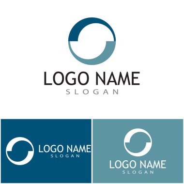 Çember vektör düz tasarım şablonu