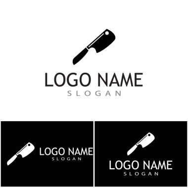 Bıçak ikonu. Vektör logosu gösterimi izole edilmiş işaret sembolü