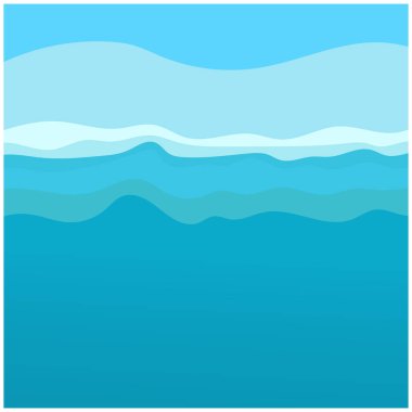 Soyut Su Dalgası Vektör Çizim Arkaplanı