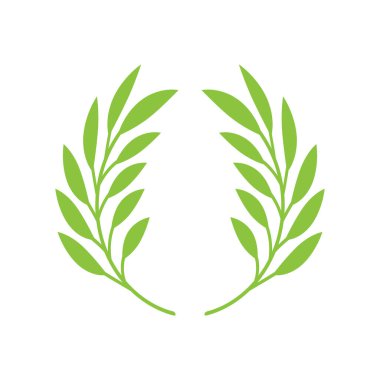 Yeşil yapraklar Botanik logo vektörü ve sembol tasarımı