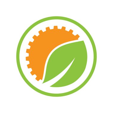 Gear Logo Şablonu vektör çizimi tasarımı
