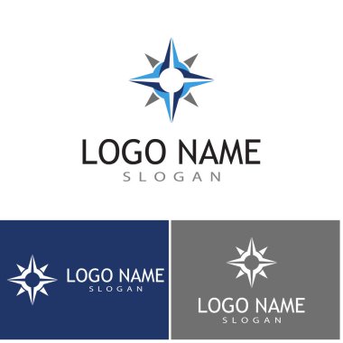 Pusula simgesi Vektör İllüstrasyon Tasarım Logo şablonu