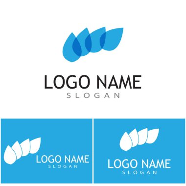 Yaprak Simgesi Vektör İllüstrasyon Tasarım Logosu şablonu