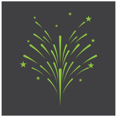 Havai fişek Logo Şablonu vektör sembolü