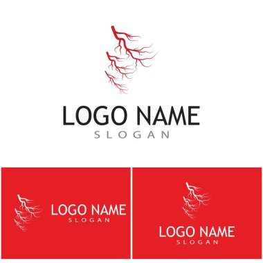 Damarlar Logo Şablonu vektör sembolü Tıbbi tasarım
