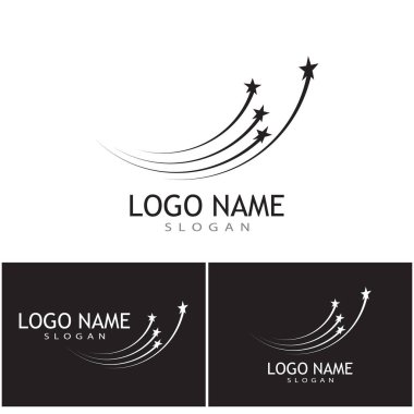 Yıldız simgesi şablon vektör illüstrasyon tasarımı