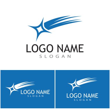 Yıldız simgesi şablon vektör illüstrasyon tasarımı