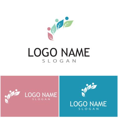 Nane düz vektör renk şablonu çizim tasarımı bırakır