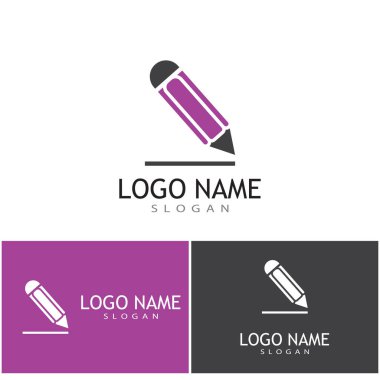 Kalem Logosu Şablonu vektör tasarımı