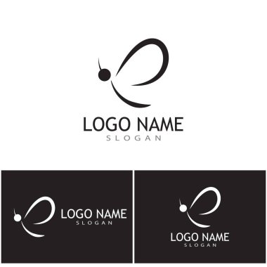 Beauty Butterfly logo Vector icon design